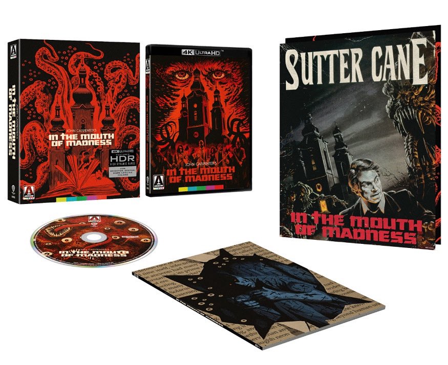 dawnofthediscs's tweet image. Coming to 4K UHD in October from Arrow Video
In the Mouth of Madness 4K UHD (1994)
4K ULTRA HD BLU-RAY LIMITED EDITION CONTENTS
• Brand new 4K restoration from the original 35mm camera negative by Arrow Films
• 4K (2160p) Ultra HD Blu-ray presentation in Dolby Vision…