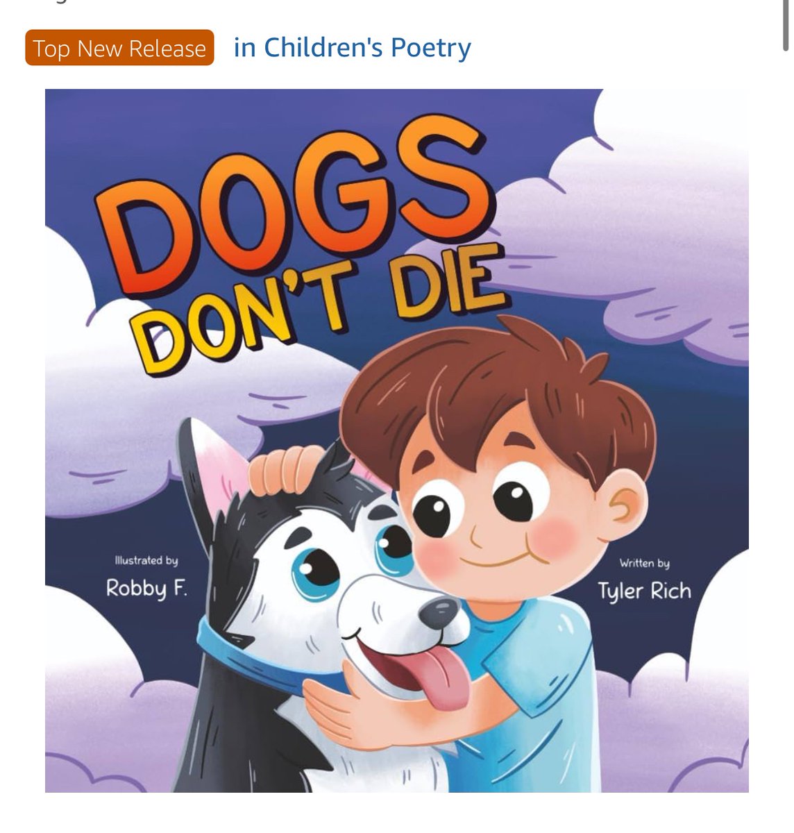 Mom – “Your book is a top new release on Amazon!”
Me – “Really?!” 😭

Thank you for the support on launch day of Dogs Don’t Die! Love y’all so much 🥹

Paperback – shorturl.at/UofRS
Hardcover – shorturl.at/negdE

#childrensbook #petloss #childgrief