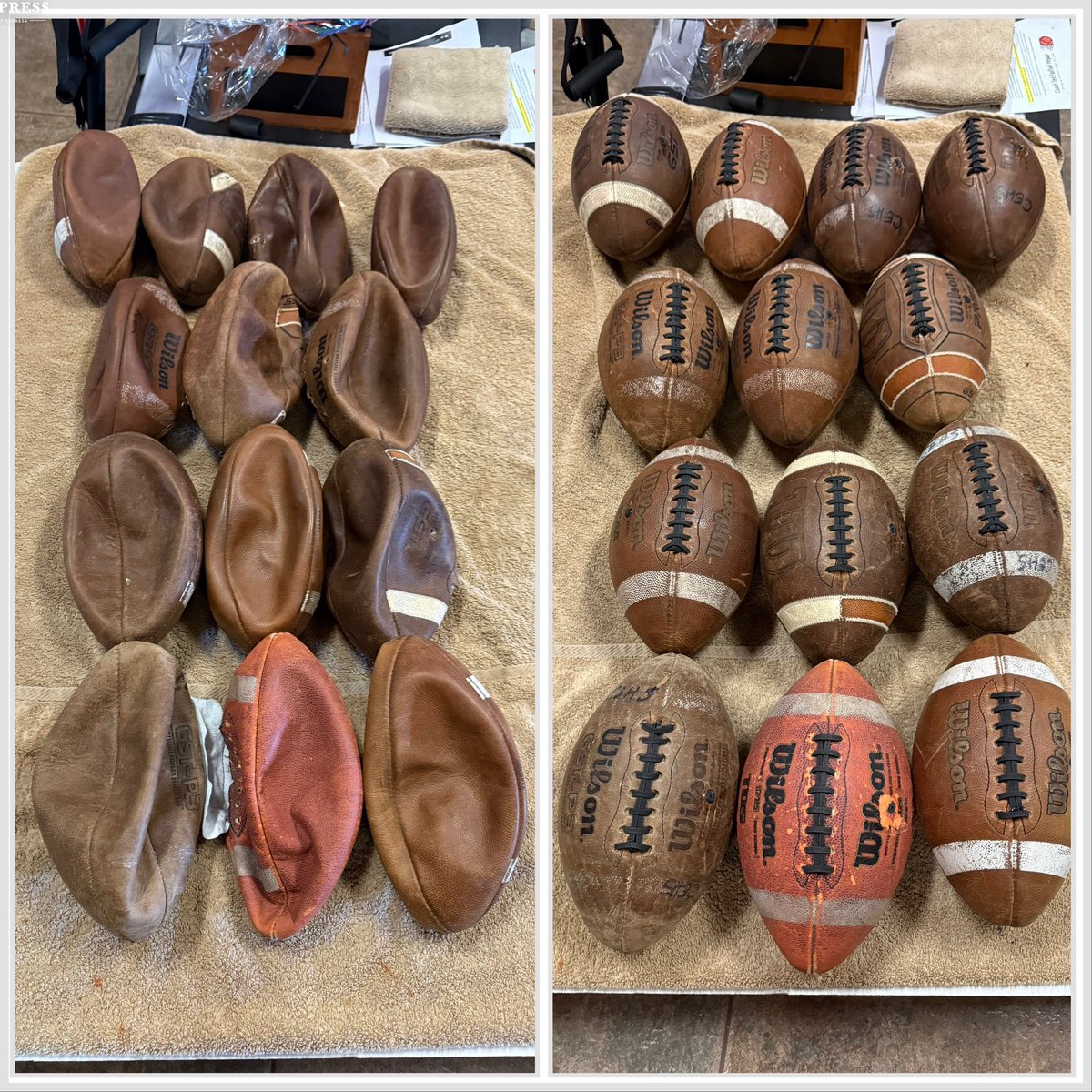 Coachsedfb's tweet image. 13 footballs repaired for @CoachThiele of @Cehsfootball in Peoria, AZ.  If you need this service, contact me.
CoachSedFBRepair.com.