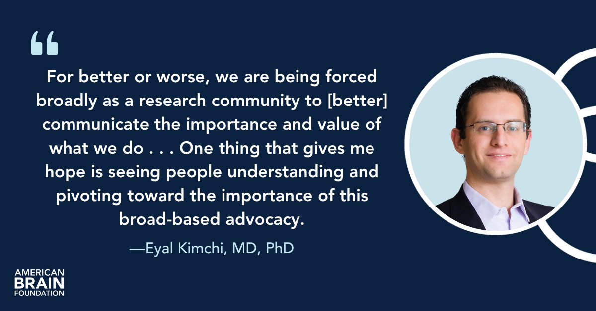 ABFbrain's tweet image. Benjamin Tolchin, MD, MS, FAAN (Yale, New Haven) and Eyal Kimchi, MD, PhD (Northwestern, Chicago), past ABF grant recipients (in 2015 and 2014, respectively) spoke with us about the climate for research funding, following federal cuts to NIH, and what still gives them hope.