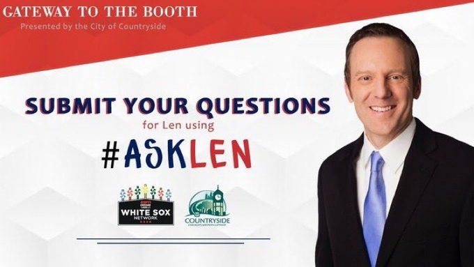 ESPN1000's tweet image. Let's open up the Gateway to the Booth for today's game!
Submit your questions for Len Kasper using #AskLen
Len will answer the best question in the broadcast!