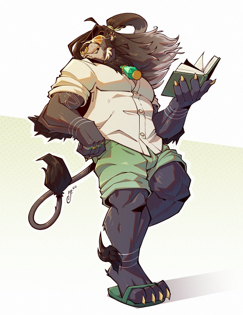 Lion in the Sunshine 🦁🏖️
(C0mm for <a href="/K0DAHN/">Kodahn</a>, thank you so much!)

#furryart