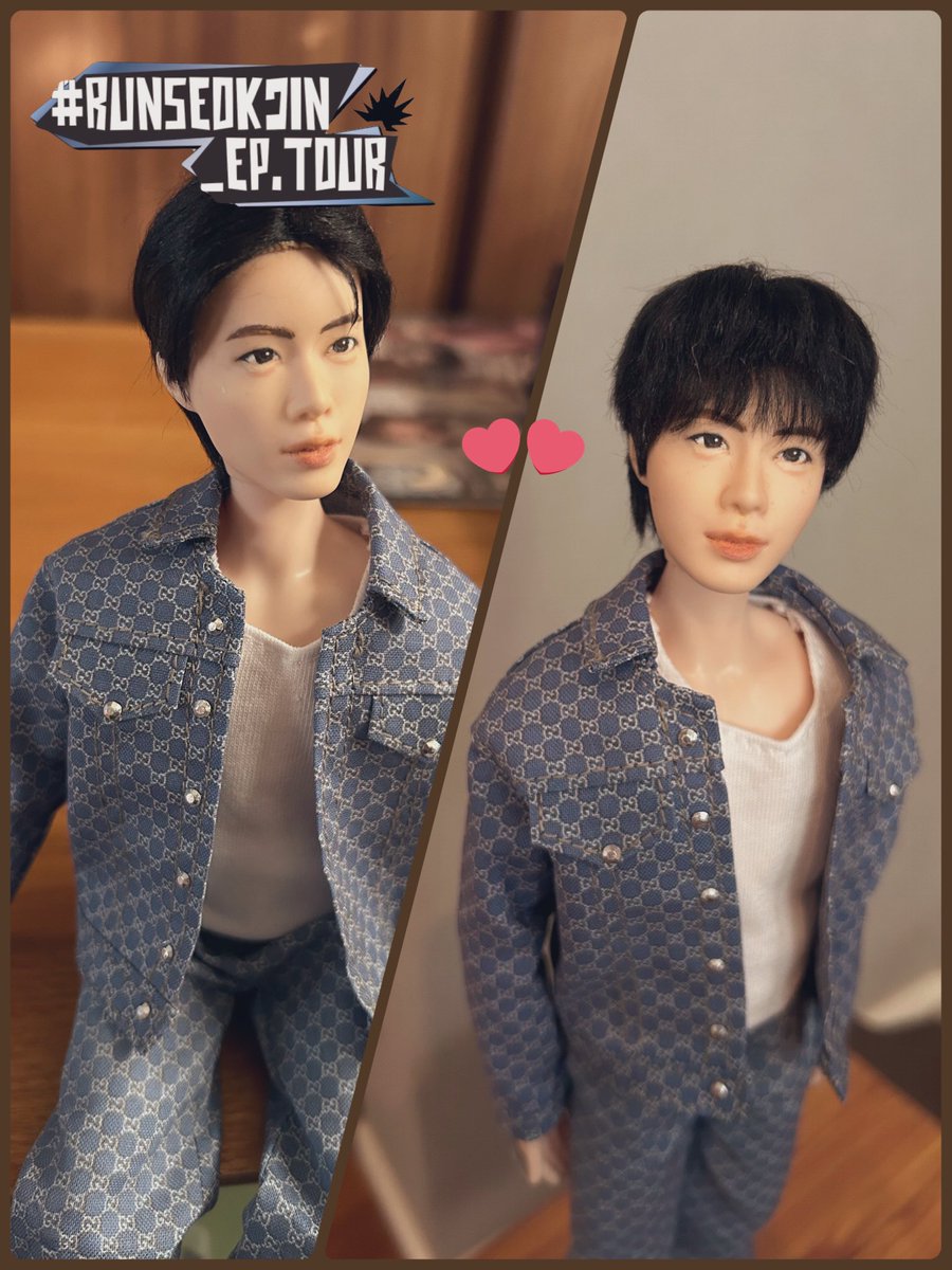 OP_kore04's tweet image. どっちが好きか‥？
どっちも大好き(*´꒳`*)

ふわふわジンくん可愛い〜

#Jin_TOUR
#RUNSEOKJIN_epTOUR

#マテルドールbts
#btsdoll
#ドールリペイントJIN