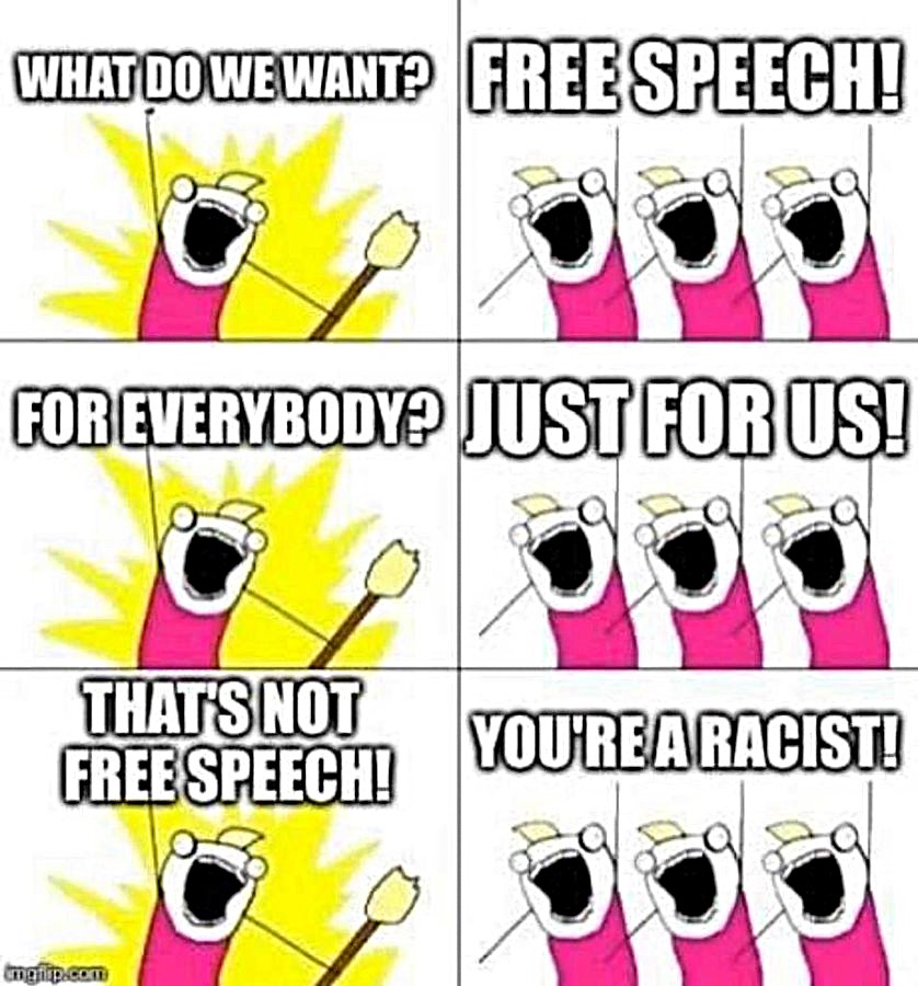 My experience with the left in a nutshell.