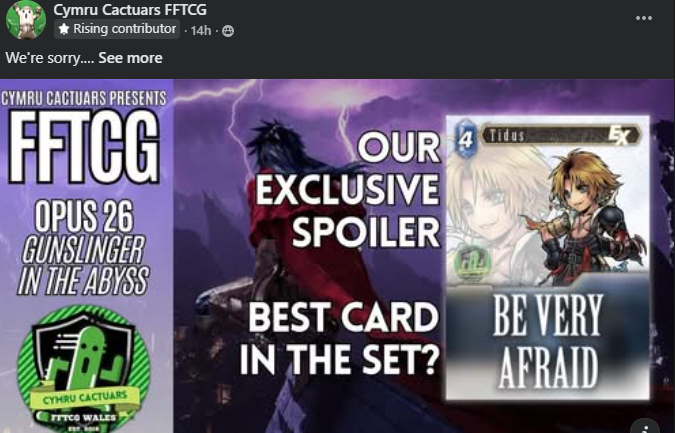 FFTCG Drama (@fftcgdrama) on Twitter photo 