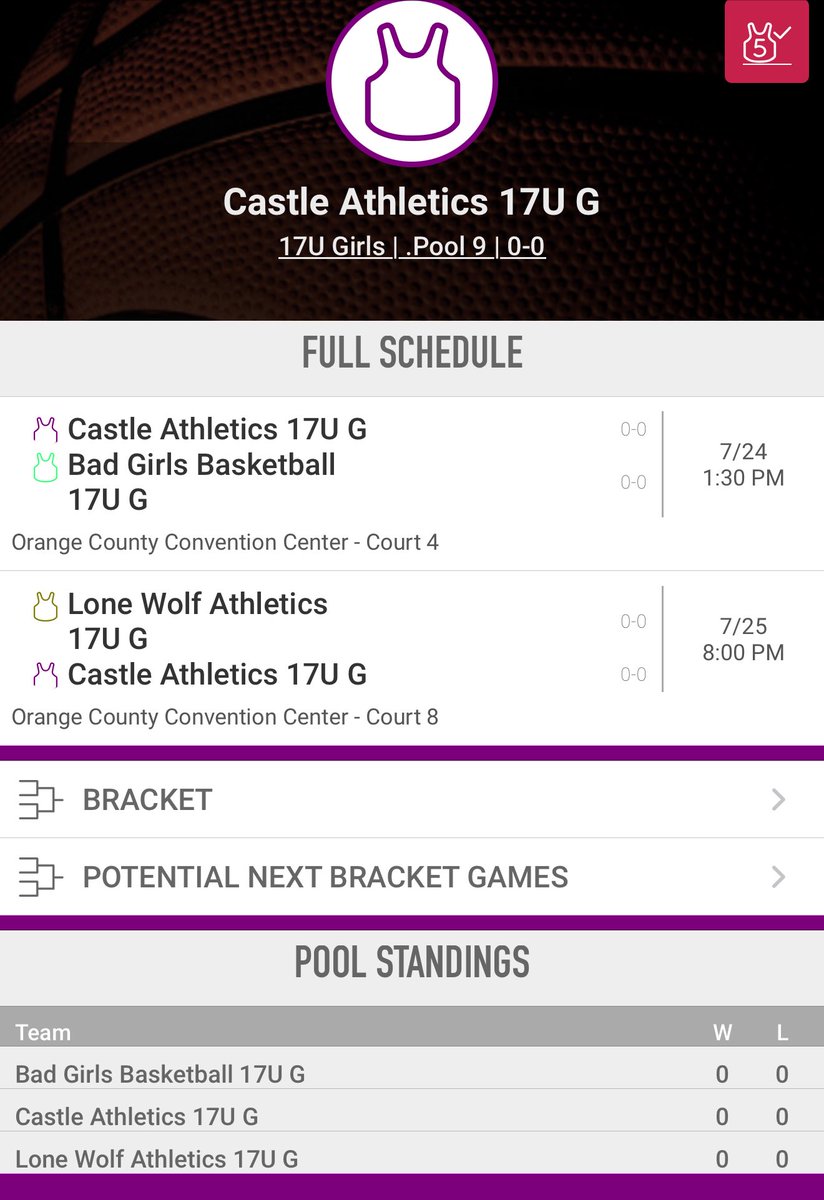 Update: Game times changed