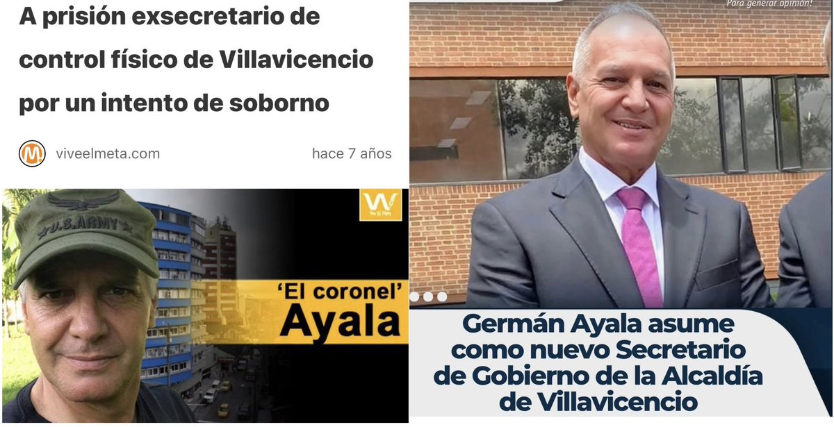 SARGENTOCHALA's tweet image. Esta es la máxima joya de todas las coronas; la verdad, y lo voy a decir de manera muy coloquial, uno se queda con la jeta abierta. Un personaje que fue condenado en 2019 por ladrón fue nombrado, hace poco, secretario de Gobierno en la Alcaldía de Villavicencio…