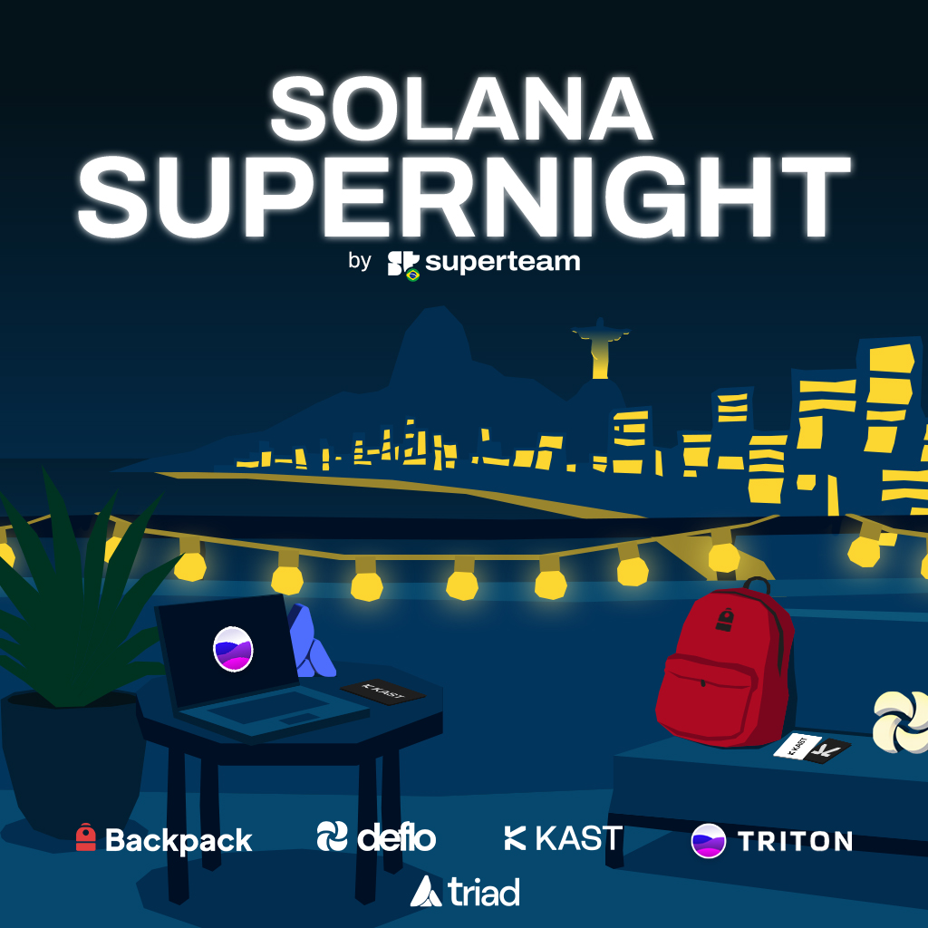DOUBLE OR NOTHING!

Vamos fechar o #blockchainrio2025 com chave de ouro, reunindo os maiores projetos da <a href="/solana/">Solana</a>  presentes na conferência junto das maiores comunidades do Brasil no dia 07 de Agosto.

Estão abertas as inscrições para o Solana Supernight in Rio by <a href="/KASTcard/">KAST</a>