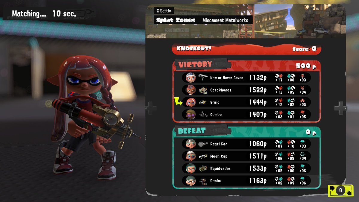 scionwolf8837's tweet image. Can this game stop giving me atrocious X-rank compsβ¦
Like what is THIS. Both teams were terrible but we literally had 3 (almost) back line weapons π«©