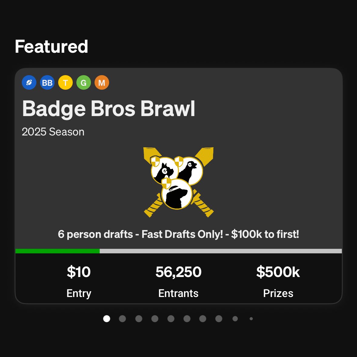 Roto_Run's tweet image. cannot overstate how dope it is to open up the black n yellow dawg app and see our logo on the front tile

mad love @Underdog