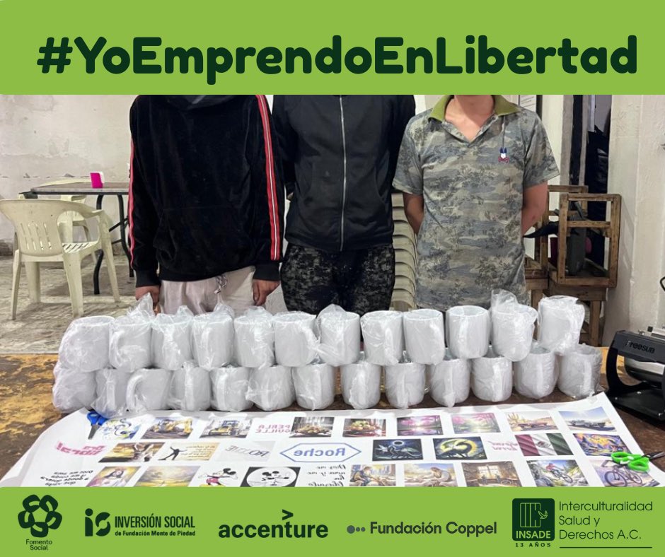 Jovenes oportunidad reciben su capital semilla (kit con insumos).
💥 Con mentoría, práctica y formación en serigrafía impulsan su #autoempleodigno.

¡Gracias #AlianzaCoinversionTrabajoDigno!

#YoEmprendoEnLibertad
<a href="/fomento_social/">Fomento Social Banamex, A.C.</a> @accenture_mexico
<a href="/NMontePiedad/">NMontePiedad</a> 
#FundacionCoppel