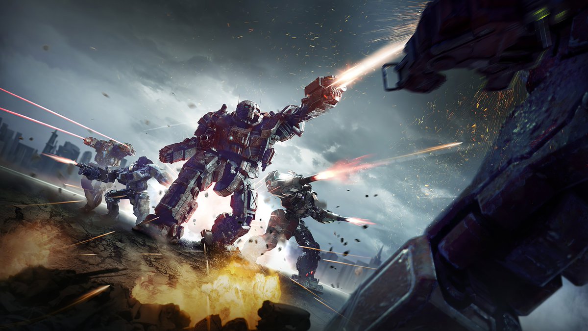 ArtofBattletech's tweet image. Heroes of the Inner Sphere key art for @MW5Mercs, released in 2021