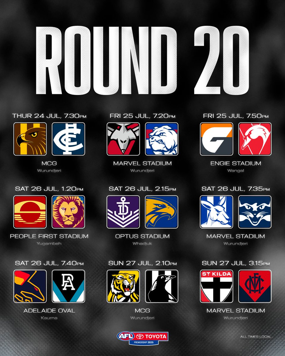 AFL's tweet image. Strap yourselves in for some fierce rivalries 🔥
Get your tickets via tickets.afl.