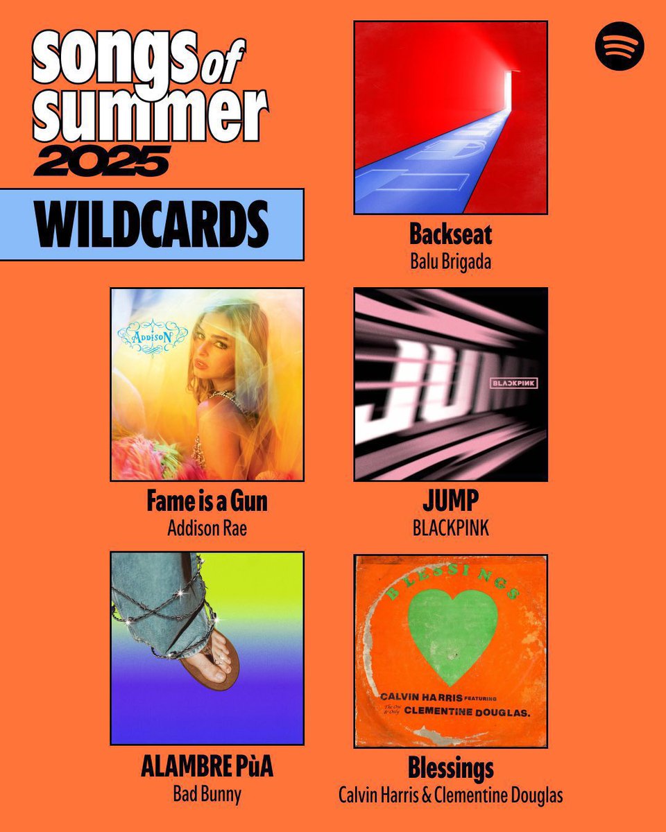 USBU4WAYS's tweet image. #JUMP by @BLACKPINK is one of Spotify’s Songs of Summer 2025 wildcard tracks!
Playlists:
» open.spotify.com/playlist/6OlZi…
» open.spotify.com/playlist/0y5Q0…
#BLACKPINK_JUMP #BLACKPINK #블랙핑크
