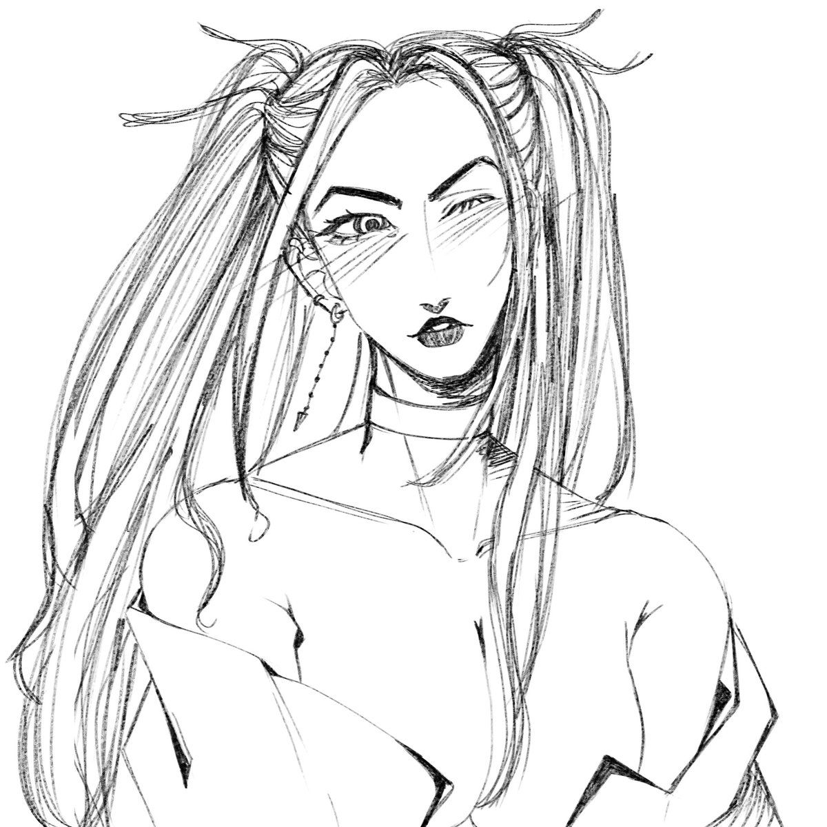 first time in years I've cleaned up a sketch. Mira i Fancy you