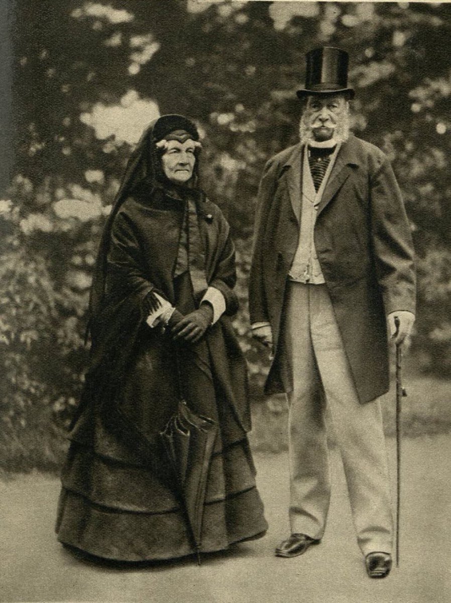 Kaiserin Augusta and her husband Kaiser Wilhelm I in 1883