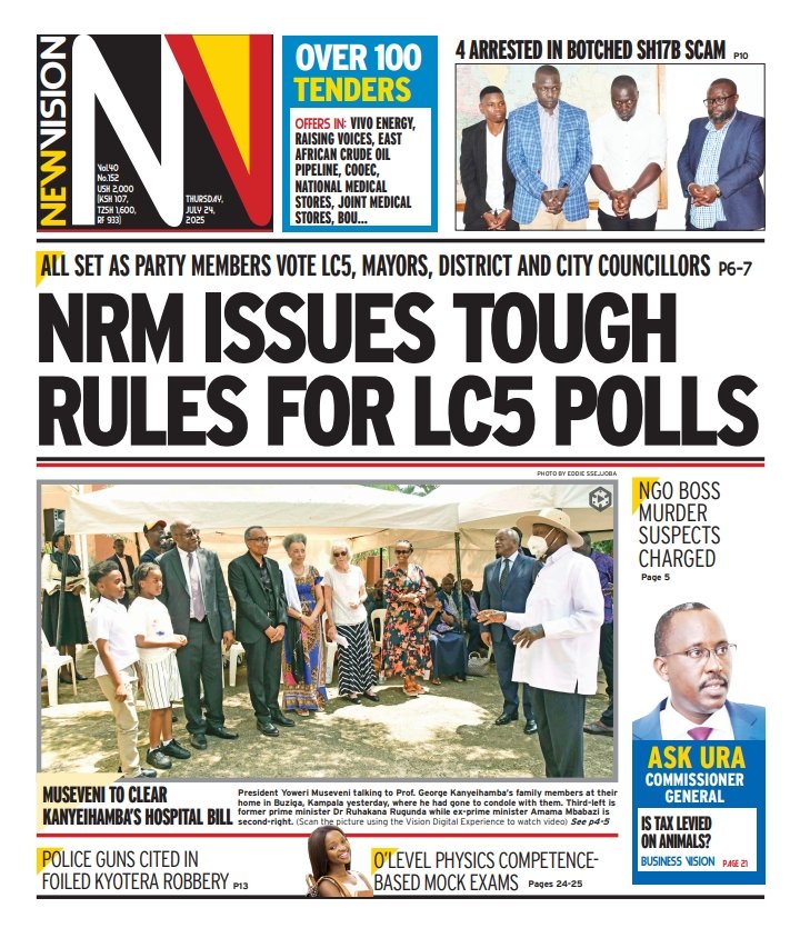 StuartYiga's tweet image. You're welcome #THURSDAY!
@BarbaraKaija @nyamadon @MlLefranc @ArthurBaguma1 @FelixOsike @MukiibiH_NV @StateHouseUg @AntiGraft_SH @Parliament_Ug @PoliceUg @igp_ug1 @Tom_Magambo @UNEB_UG @tvwestUG @newvisionwire @jessica_alupo @Thomas_Tayebwa @AnitahAmong