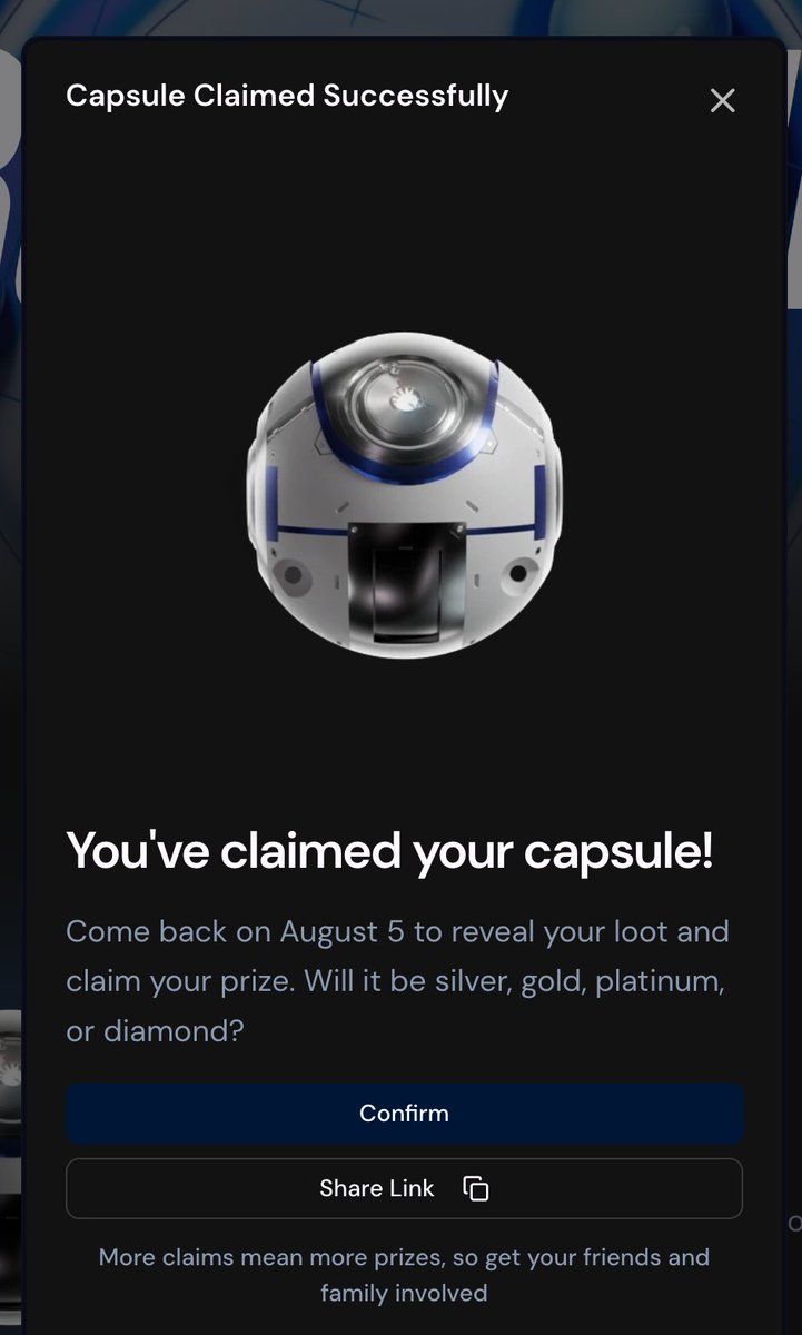 SuiNetworkBr's tweet image. Faça o Claim do @TeamLiquid Capsule.
Basta logar com seu email.
Reveal dia 5 de Agosto!
teamliquid.com/tl-sui/liquid-…