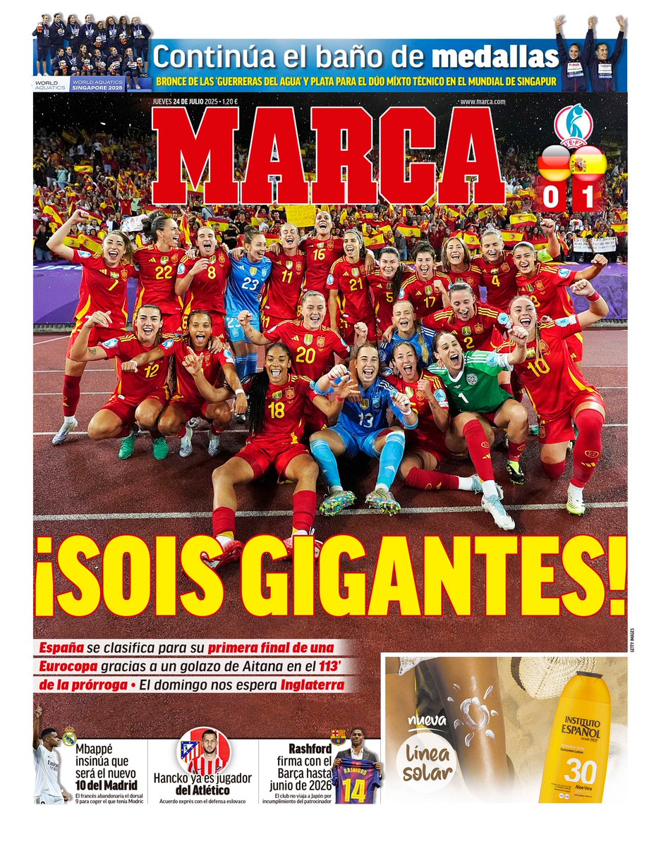 #LaPortada ¡SOIS GIGANTES! 🗞️