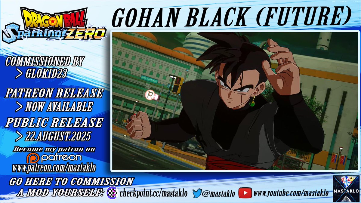 Sparking Zero |
Gohan Black (Future) is now available for early access
patreon.com/posts/134813048
youtube.com/watch?v=woT_OB…