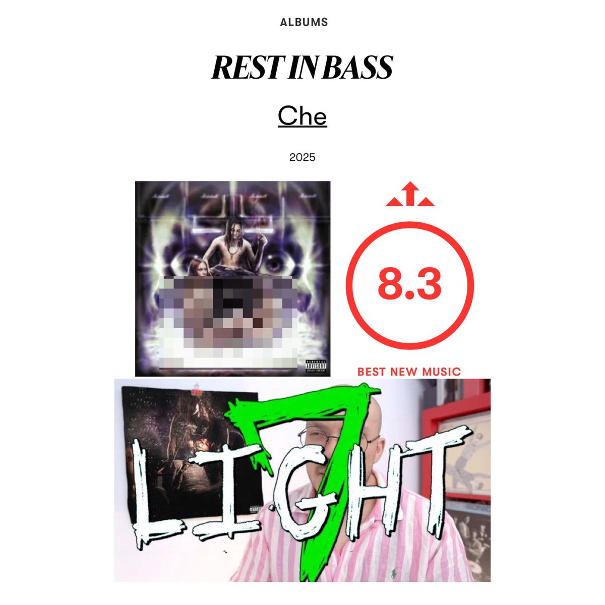 therealugs's tweet image. Che dropped the most critically-acclaimed underground project potentially ever 👀