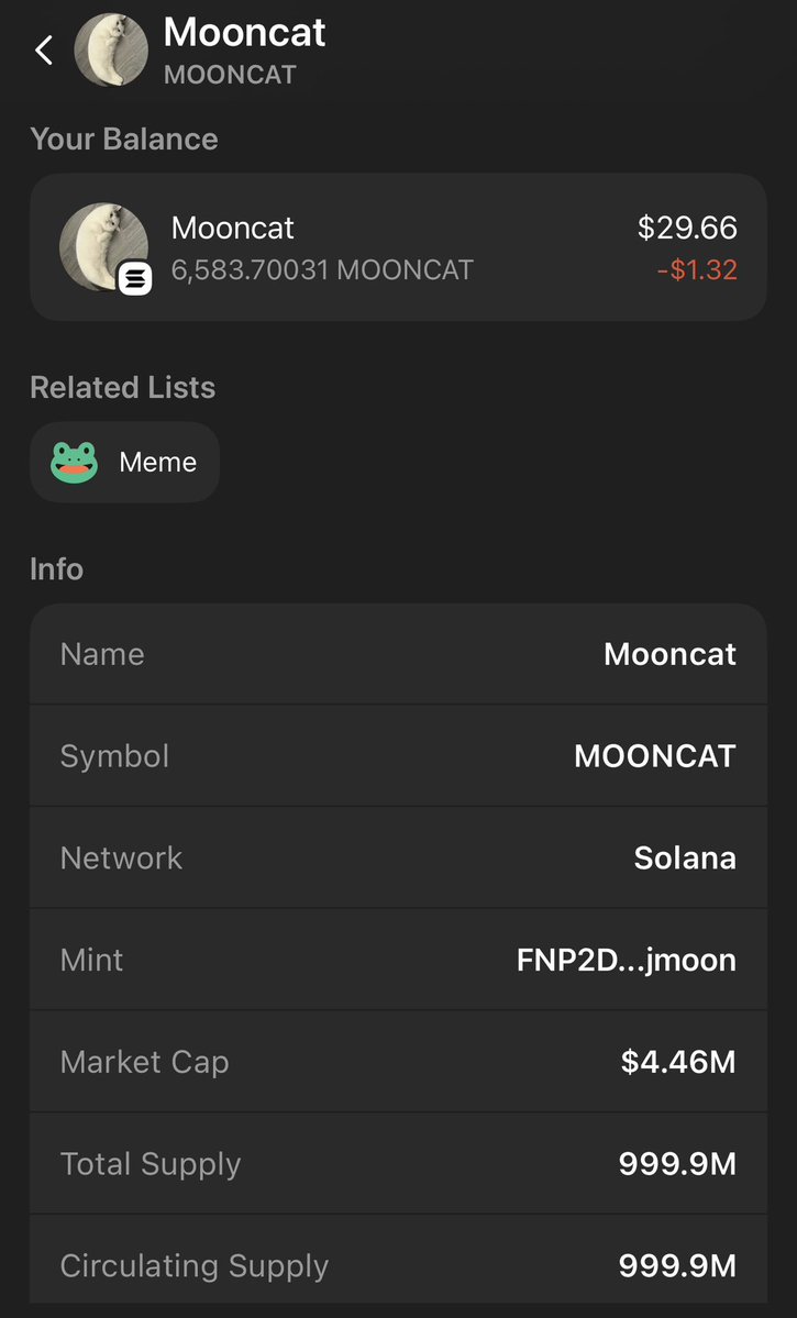 totallyKyleweb3's tweet image. Shoutout to cocktoons for sharing this 🔥
What’s in your wallet?
🌙 🐱 #mooncat