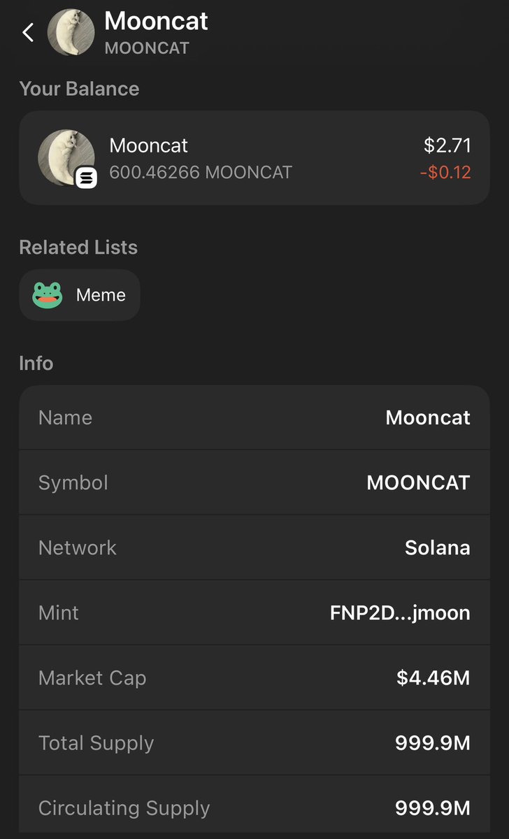 totallyKyleweb3's tweet image. Shoutout to cocktoons for sharing this 🔥
What’s in your wallet?
🌙 🐱 #mooncat