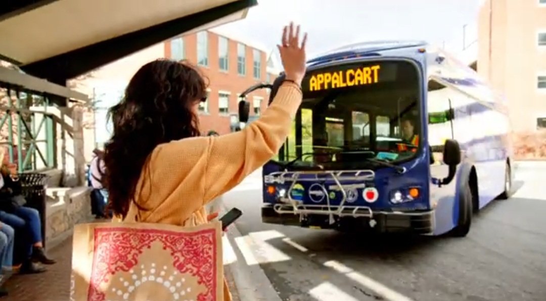 beyonddc's tweet image. The bus agency in Boone, NC—home of Appalachian State University—is named "AppalCart"
Best name this side of VelociRFTA!