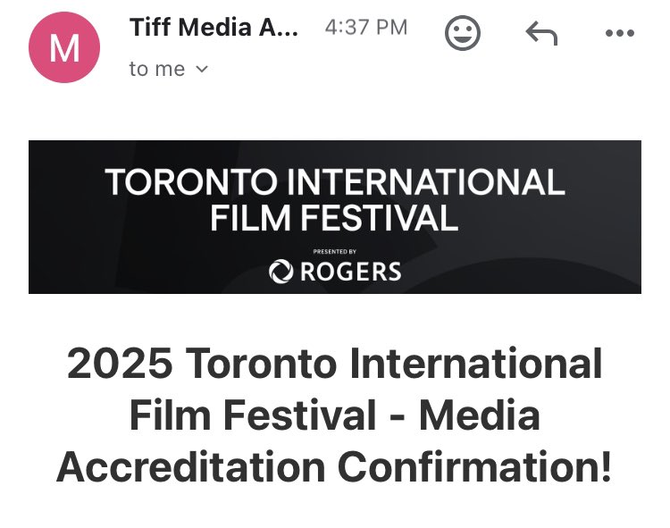 Great honor to be accepted as press for TIFF. Now have to figure out if I can afford the trip but hopeful <a href="/TIFF_Industry/">TIFF Press & Industry</a>