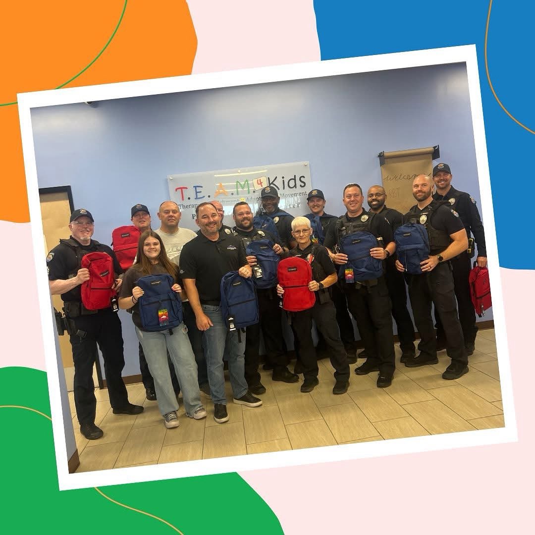 🎉 Big shoutout to our awesome stadium partners and friends Team 4 Kids Pediatric Therapy &amp; Pride Contracting Inc. 🌟 Your support during the off-season, especially with the Angels on Patrol back-to-school drive, is amazing! Here’s to a fantastic school year ahead! 📚

#Teamwork