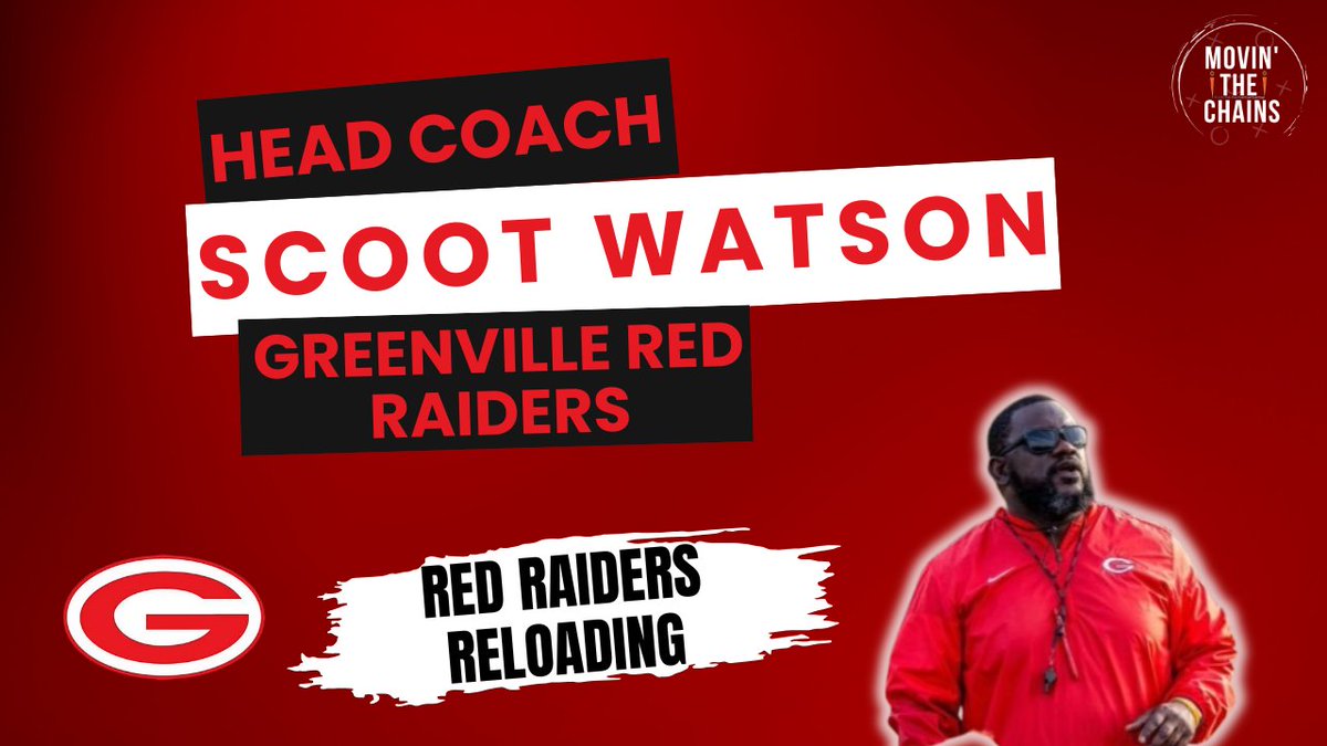 Movin’ The Chains (@movinchains) on Twitter photo 🎙️Scoot Watson, Greenville Red Raiders New HC
<a href="/CoachWatson_48/">Scoot Watson</a> joins MTC to talk <a href="/_TheVilleFB/">Greenville High School Football</a>!
🔺 His coaching journey
🏈 What to expect from the Red Raiders
🔥 Style of play, team culture & key returners
🎯 Goals for 2025 & beyond
🗓️Premieres THURSDAY <a href="/7p/">𓆩 Ꮇ Ꮥ Ꮋ 𓆪</a>
⬇️
🔗LINK IN BIO/BELOW 🎙️Scoot Watson, Greenville Red Raiders New HC
<a href="/CoachWatson_48/">Scoot Watson</a> joins MTC to talk <a href="/_TheVilleFB/">Greenville High School Football</a>!
🔺 His coaching journey
🏈 What to expect from the Red Raiders
🔥 Style of play, team culture & key returners
🎯 Goals for 2025 & beyond
🗓️Premieres THURSDAY <a href="/7p/">𓆩 Ꮇ Ꮥ Ꮋ 𓆪</a>
⬇️
🔗LINK IN BIO/BELOW