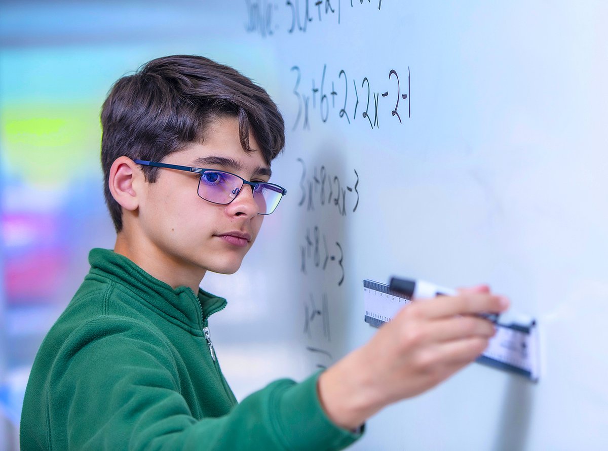 NDPMA's tweet image. WHY NOTRE DAME PREP? Reason No. 9: Math Power! Many strong school math programs offer the chance to take AP Calculus, but at Notre Dame Prep, that’s just the start. Other advanced options range from Algebra in middle school to International Baccalaureate Math HL 1 and 2 Analysis…