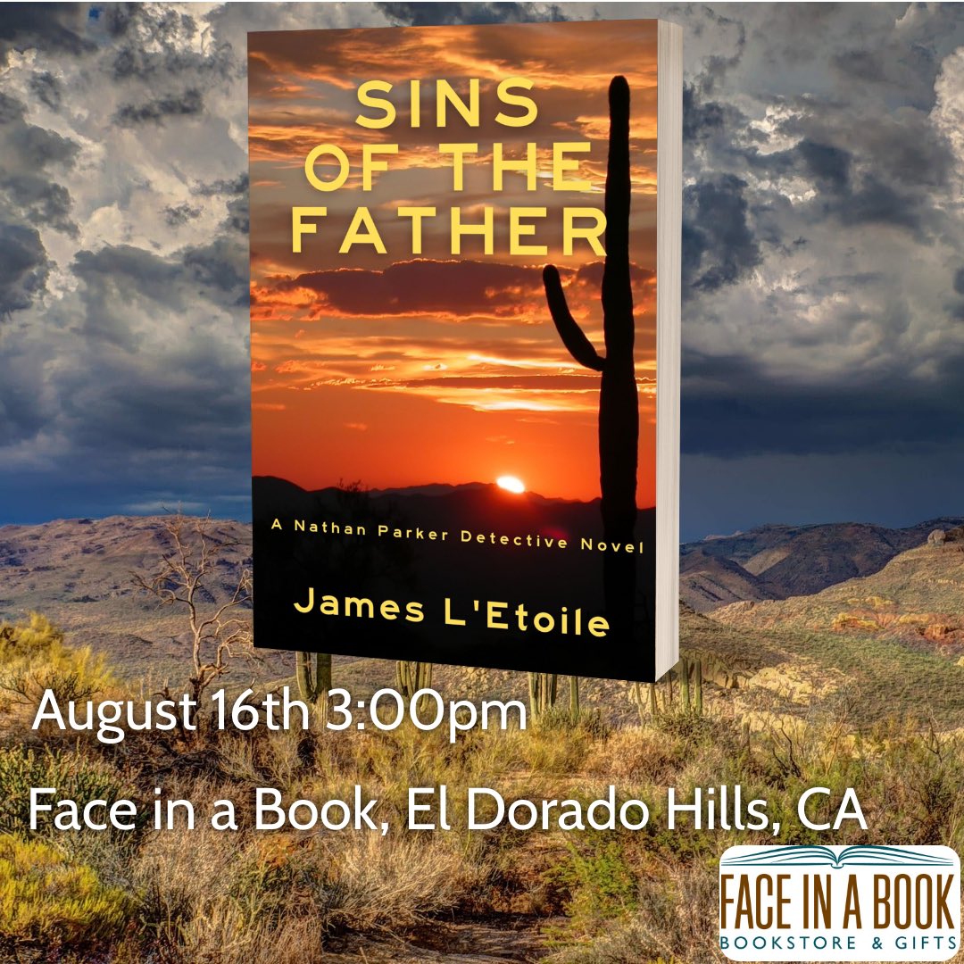 James L'Etoile (@jamesletoile) on Twitter photo Drop on by <a href="/faceinbooks/">Face in a Book</a> on August 16th. We’re going to have fun celebrating Sins of the Father’s release. Fun, food, and crime trivia… Drop on by <a href="/faceinbooks/">Face in a Book</a> on August 16th. We’re going to have fun celebrating Sins of the Father’s release. Fun, food, and crime trivia…