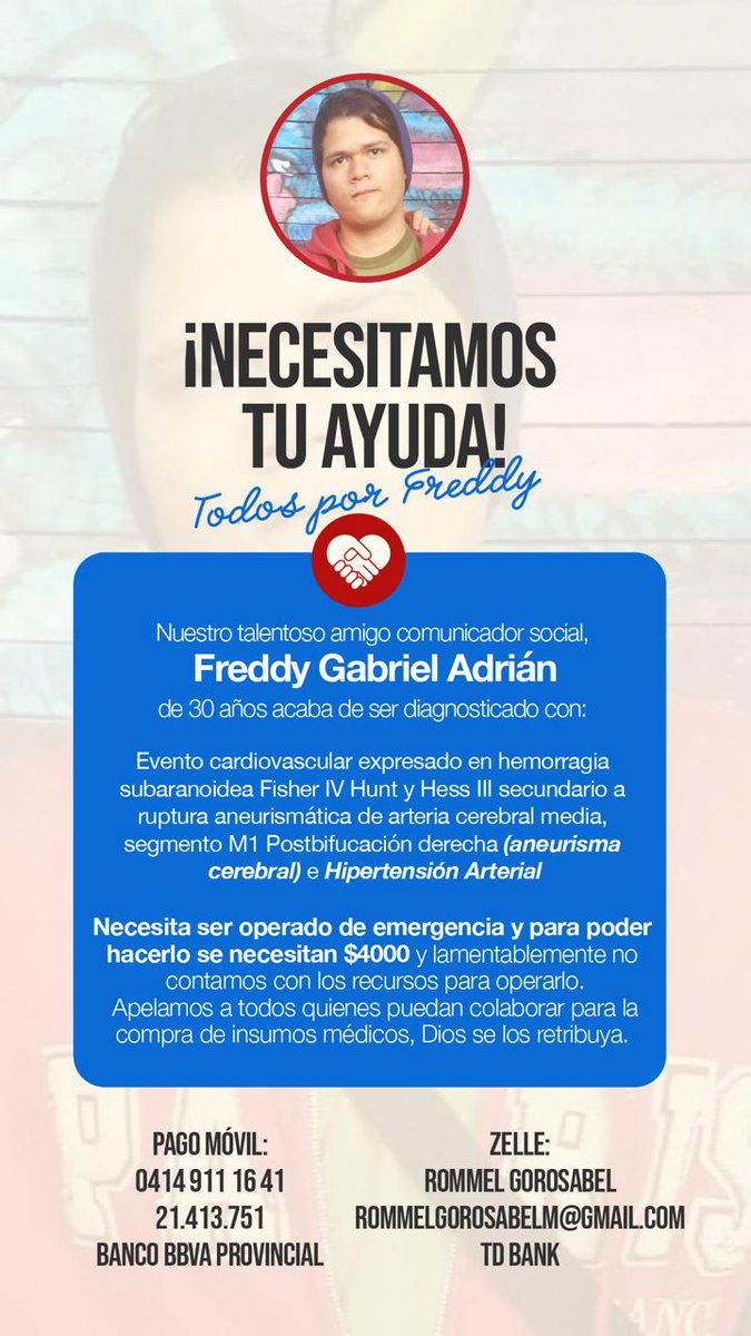 Ayama89's tweet photo. 💔 #URGENTE: Gabok es un amigo y colega que necesita ayuda.
Él es un joven trabajador y amable que hoy lucha por su vida tras una hemorragia cerebral grave.
Cada hora cuenta. 🙏

💙 Tu ayuda y difusión pueden salvarle la vida. https://t.co/zHOGR0E3q4