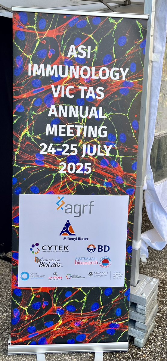 GrasLab's tweet image. Welcome to ASI VIC TAS BRANCH ANNUAL SCIENTIFIC MEETING 2025
@ImmunoGroupVic 
Beautiful venue for a conference