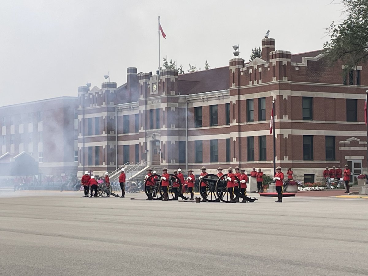 CTVGareth's tweet image. RCMP Sunset Ceremony at Depot Division. @RCMPSK @rcmpgrcpolice #sunsetceremony #rcmp #yqr