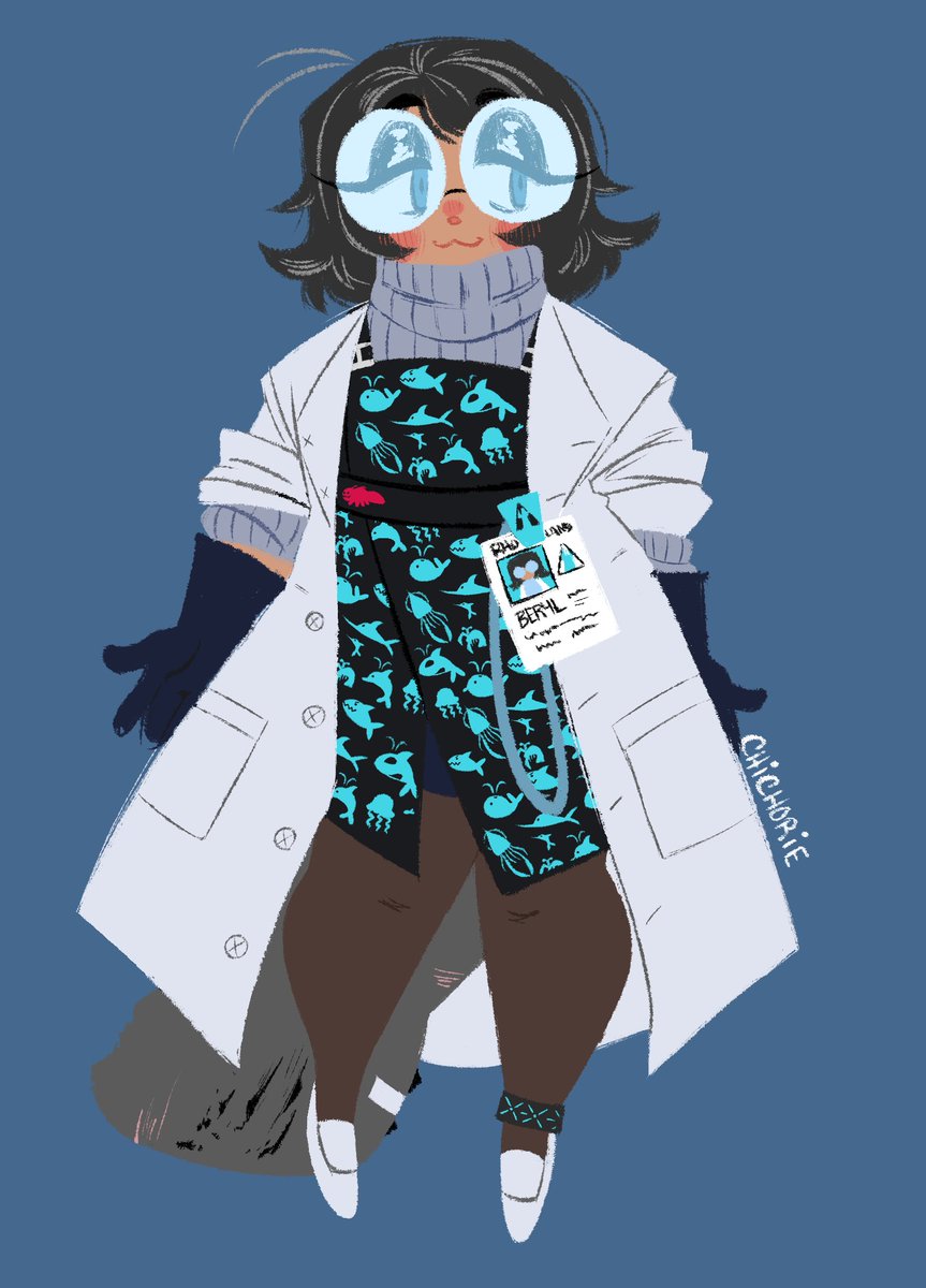 AdaChirch's tweet image. alrighty, here's beryl REFRESHED, but since i dont think ive ever talked about her before shes my manatee aegir oc~ she was a scientist and pediatrician working on the abyssal hunter project, and still feels immense guilt for it to this day. she's looking for her son!