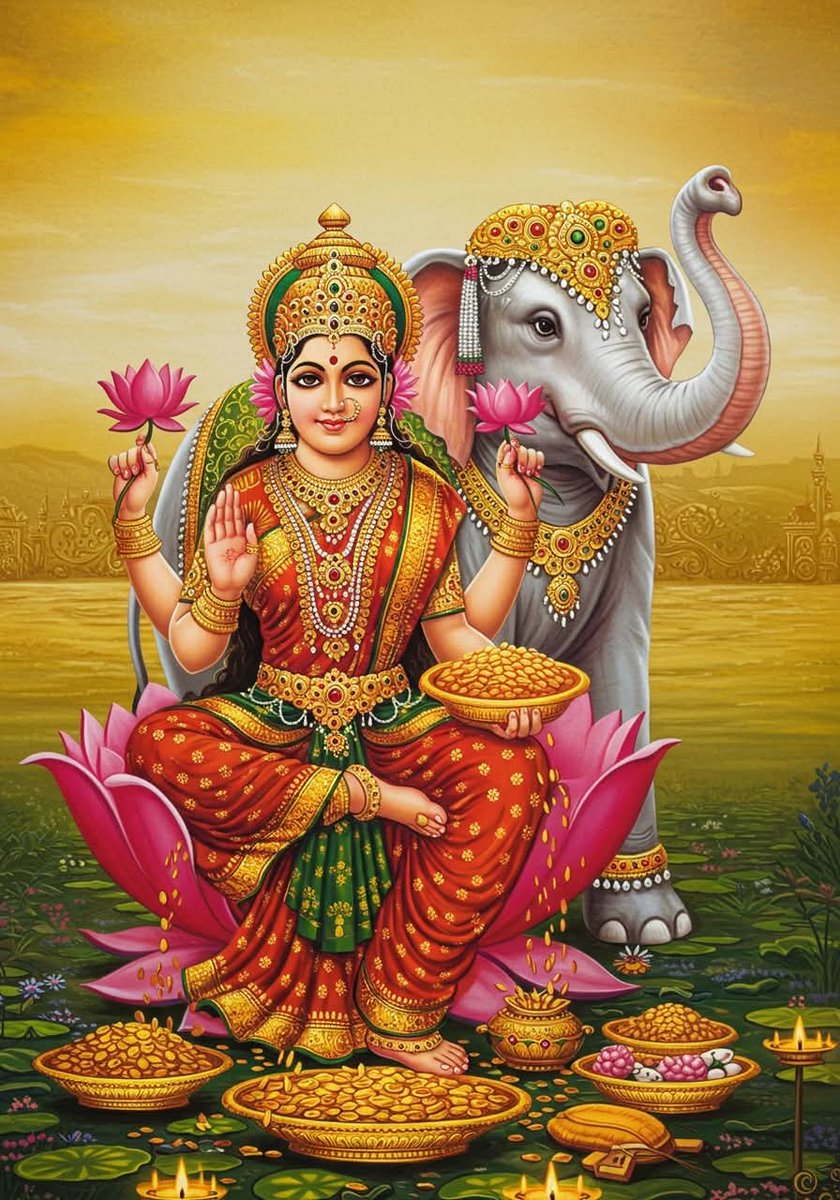 Jpawan2's tweet image. नमस्तेस्तु महामाये श्री पीठे सुरपूजिते ❗
शंखचक्रगदाहस्ते महालक्षमि नमोस्तुते‼️
🌞🎪#जय_माता_दी 🙏🚩
🌞🎪#ॐ_महालक्ष्मै_नमो_नमः 🙏🚩
🌞🎪#जय__लक्ष्मी_माता 🙏🚩
🌞🎪#शुभ_प्रभात_वंदन 🕉️🌹🌺