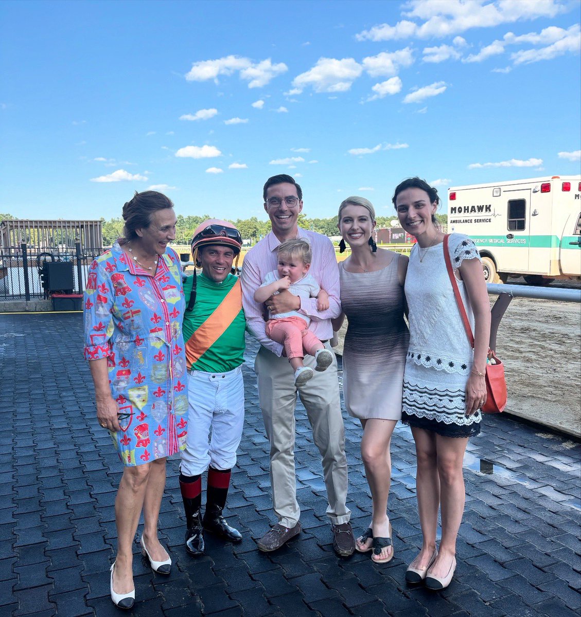clementstable's tweet image. KING PUCK wins the nightcap at Saratoga! Always fun to celebrate with the family in the winners circle (Joel is also family of course! 🤣). Congratulations to Waterville Lake Stables! @JRosarioJockey