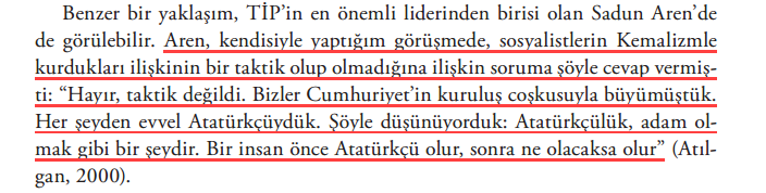 Sadun Aren: "Şöyle düşünüyorduk; Atatürkçülük adam olmak gibi bir şeydir. Bir insan önce Atatürkçü olur, sonra ne olacaksa olur."