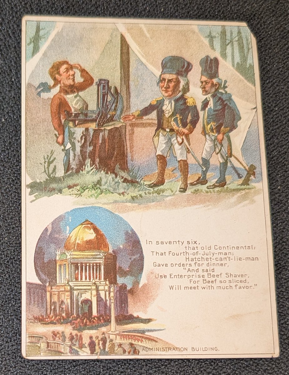 CardsThings's tweet image. 1893 George Washington trade card
$40
See pinned for rules/ shipping
#CardsThingsStax