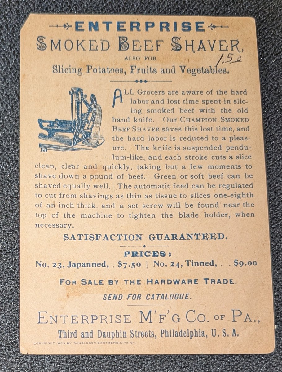 CardsThings's tweet image. 1893 George Washington trade card
$40
See pinned for rules/ shipping
#CardsThingsStax
