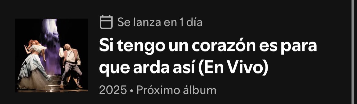 palusirven's tweet image. si tengo un corazón es para que arda así.
mañana jueves 24/7 a las 20hs
open.spotify.com/prerelease/7Lb…