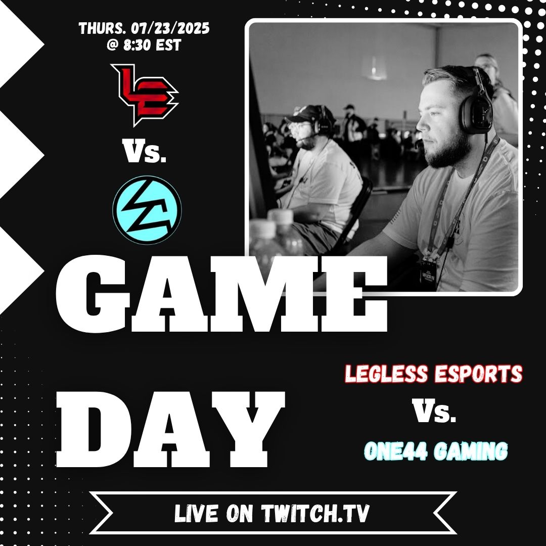 🚨Last minute scheduling🚨

Today 8:30 EST we have our Boca Raton rematch vs. <a href="/ONE44_Gaming/">One44Gaming</a> for WR2 of the ZGL playoffs. 
Live on twitch from all of our players

🦵🦵 <a href="/iMatrixSZN/">Matrix</a> 
🦵🦵 <a href="/ConorHN/">Conor</a> 
🦵🦵 <a href="/Vaporvp/">𝒞𝒶𝓂</a> 
🦿🦿 <a href="/ImR1LO/">R1LO</a> 

#StompOutTheCompetition🦶