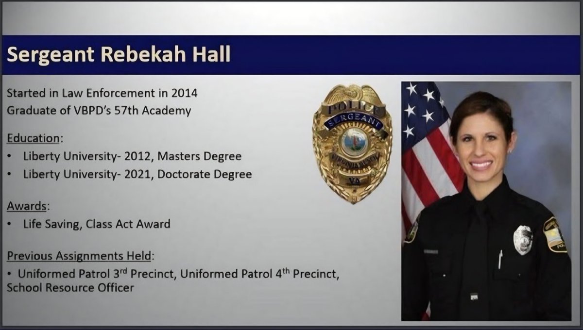 <a href="/VBPD/">Virginia Beach Police Department</a> FIRE REBEKAH HALL