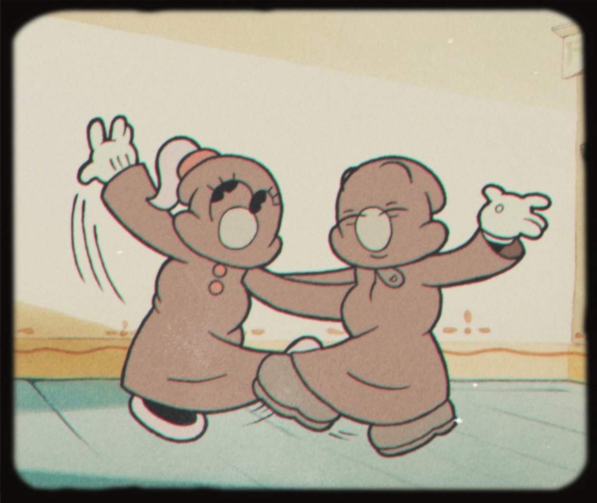 DannysNib's tweet image. The happy couple dancing the Jitterbug!
#cuphead #1930s #vintage #rubberhosestyle #1930cartoons #oldcartoons #cartoonart #art #traditionalart #technicolor #ilustration #watercolor