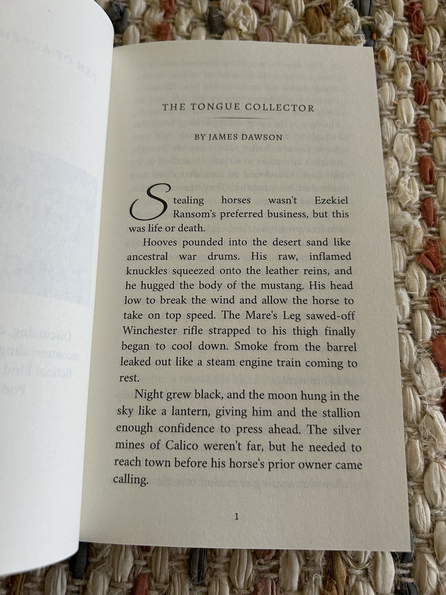 Mak_Official's tweet image. Congrats again to my cousin, @DawsonWords here on X. Received our copy of Western Tales just now. Not only is he a published author but his short story, “The Tongue Collector”, is the first one in the book! Link to order below. Happy trails, fella 🤠

a.co/d/g1lxG4O