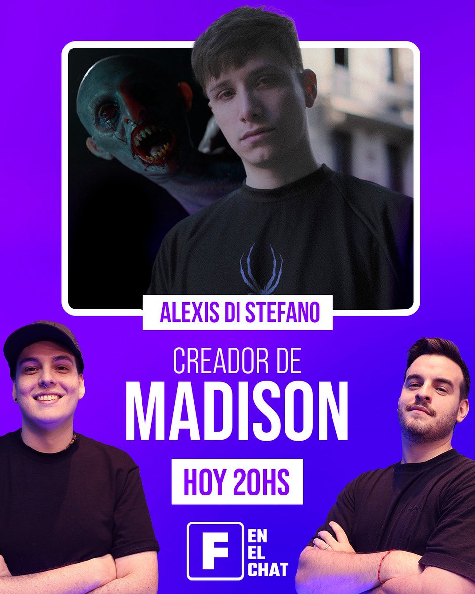 ReConectadosRC's tweet image. 🔥¡No te pierdas el programa de hoy de #FEnElChat!
🎮Hoy hablaremos con Alexis Di Stefano, creador de @MADiSON_Game ¡Y mucho más!
En instantes por acá:
youtube.com/@ReconectadosRC
twitch.tv/reconectadostv