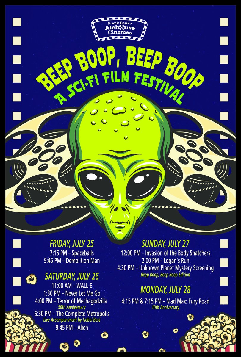 👽🤖🦄 BEEP BOOP BEEP BOOP📡🧟👾 - Frank Banko Alehouse Cinemas: brnw.ch/21wUnmM