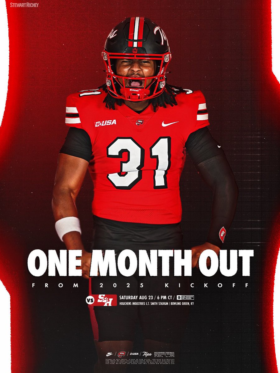 WKUFootball's tweet image. ๐๐๐ ๐๐๐๐๐ ๐๐๐... โณ
๐๏ธ: bit.ly/2025-FB-TIX